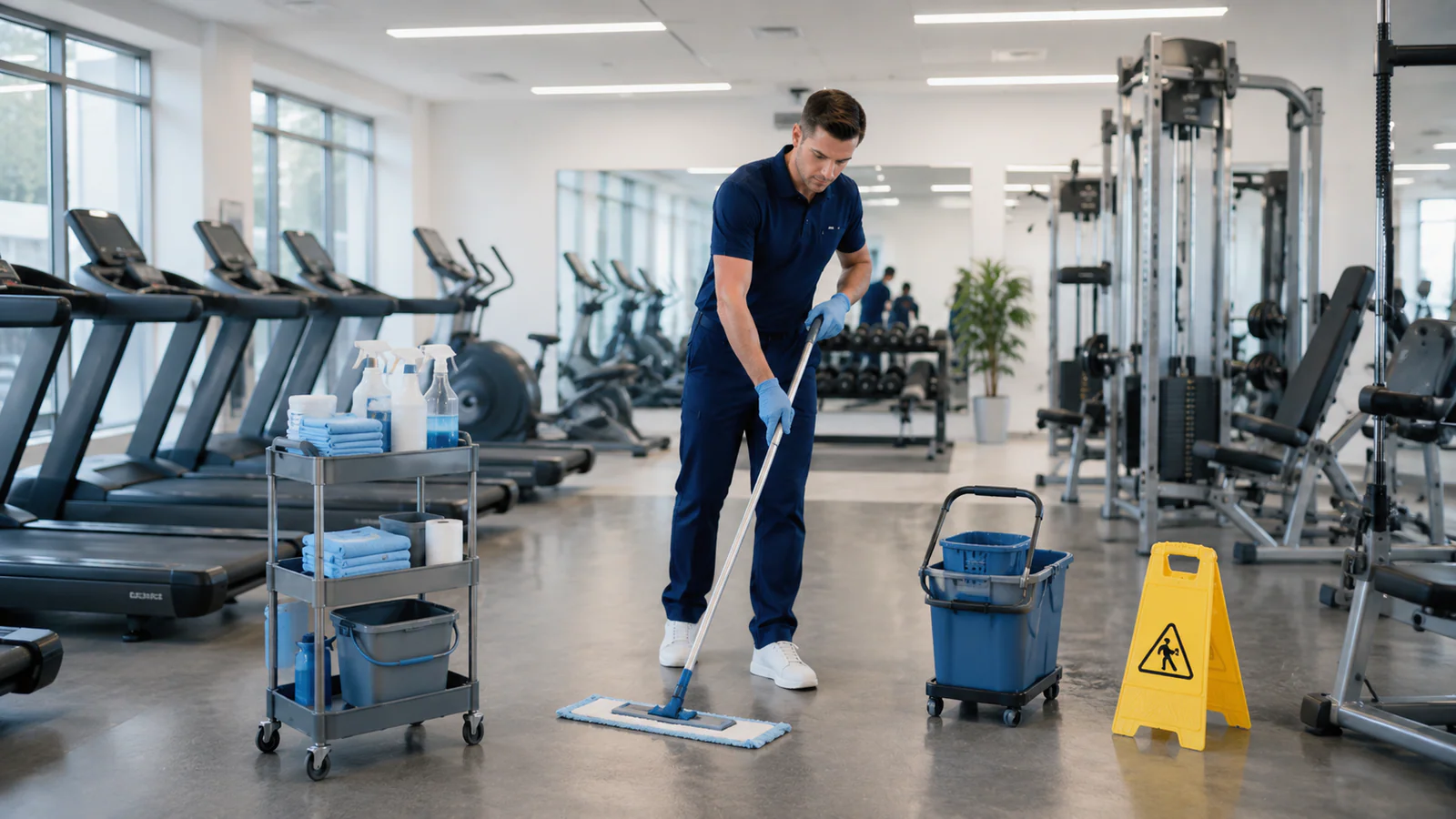 Fitnessstudio-Reinigung